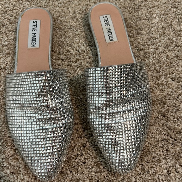 Steve Madden Rhinestone Mule Slides - Picture 1 of 7